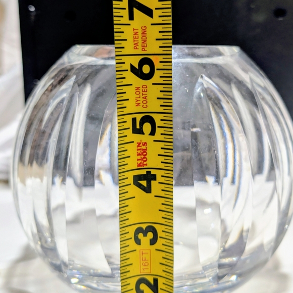 Large Vintage Hand-Cut Lead Crystal 7 Inch Rose Bowl Made in Poland - Picture 10 of 10